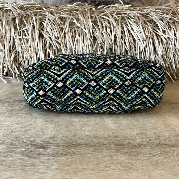 VERA BRADLEY Rainforest Hadley Bag Crossbody Satchel Green Blue Geometric 2017 - Picture 10 of 14